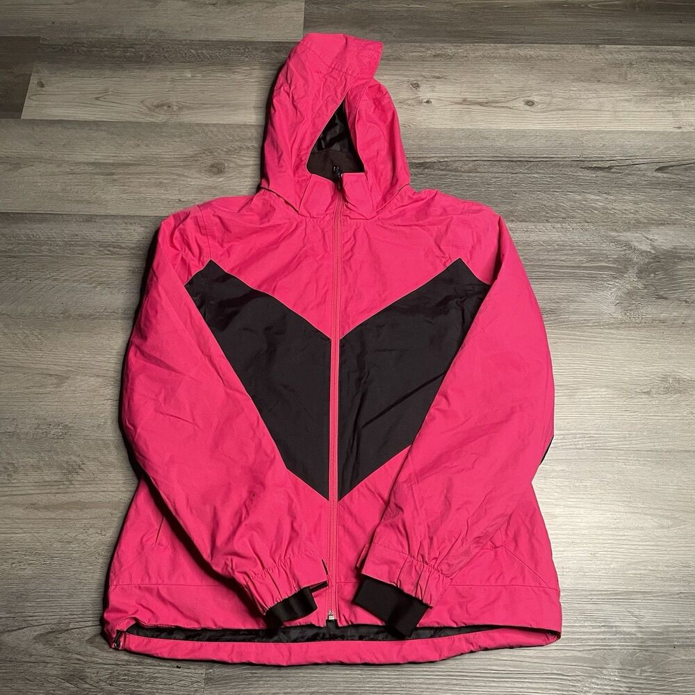 Polar Edge Women’s Clean Pink/Black Medium Lightweight Full Zip Jacket Coat